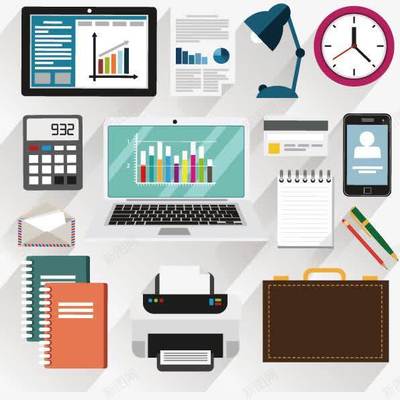 辦公室工作用品高清矢量素材 高效設(shè)計(jì)資源指南